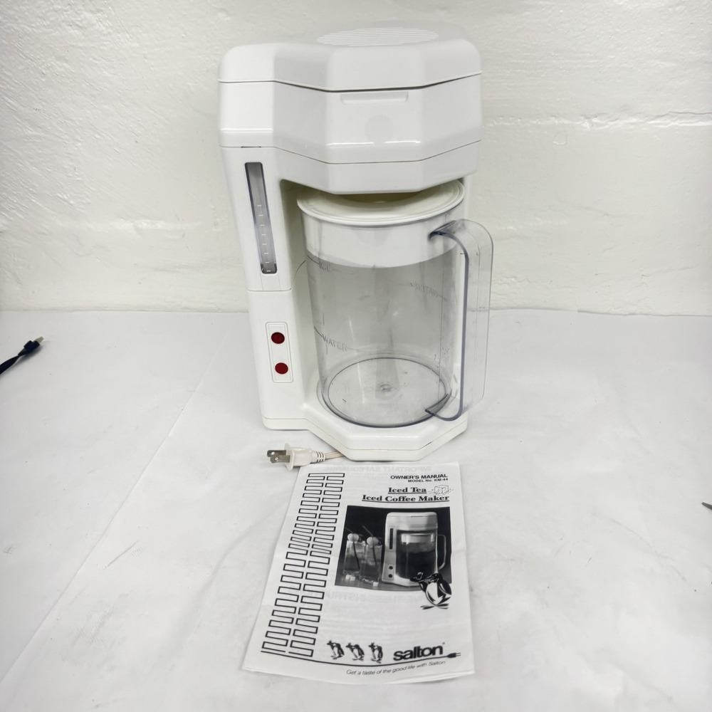 Salton 2 Liter Iced Tea Coffee Maker COLD BREW KM-44 Machine Vintage -WORKS
